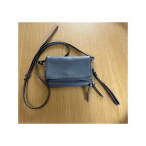 Vera Bradley | Leather Crossbody RFID Clutch Wallet Gray